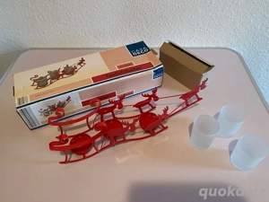 Weihnachtsschlittenteelichthalter aus Metall