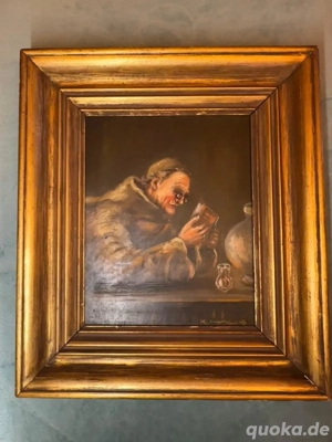 Ölgemälde Mönch von K. Haus