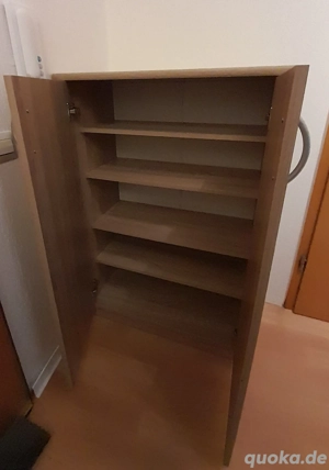 Sehr guterhaltener Wildeiche- farbener Schuhschrank  Bild 2