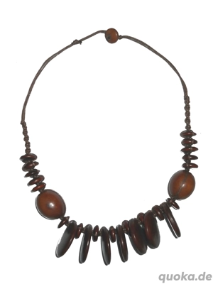 Kette - Tagua - Steinnuss - Naturmaterial - braun - neuwertig