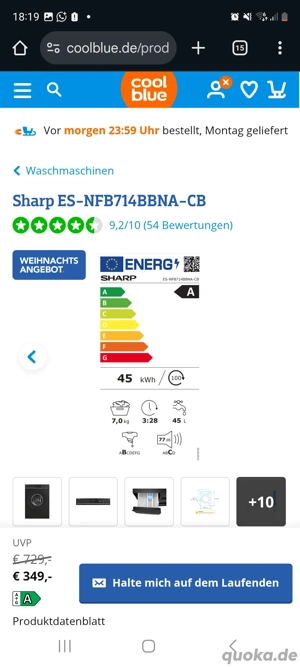 Waschmaschine von Sharp 