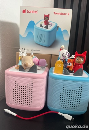 toniebox 2 tonies blau und rosa 