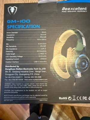 Beexcellent Pro Gaming Headset GM-100   funktioniert einwandfrei