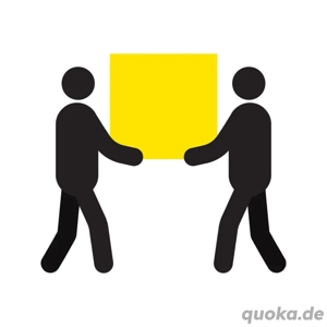 Zwei junge Männer helfen HEUTE   Tragen, Aufbau, Technik & mehr