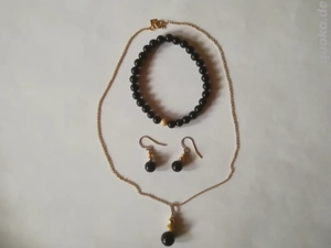 Schmuckset Kette Ohrringe Armband GF 13K