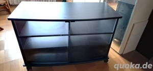 TV-Tisch schwarz auf Rollen zu verschenken,  Pforzheim Bild 2
