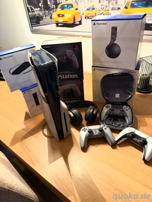 Sony Playstation 5 pro 30th Anniversary PS5 spiele mit 3 controller + kopfhorer und Disk player 