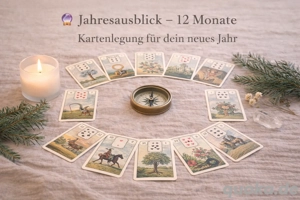 Jahresausblick   12 Monate | Kartenlegung für dein neues Jahr
