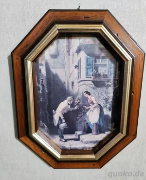 Vier achteckige Bilderrahmen aus Holz   VB 26,90 Eur.