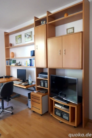 Stollenwand mit Schrank- u Regalteil (Modellname Luna, Hersteller vermutlich Hülsta)