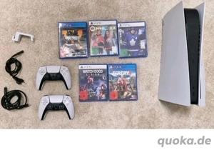 2x PS5 sony controller mit 5 videospiele + Ladekabel 