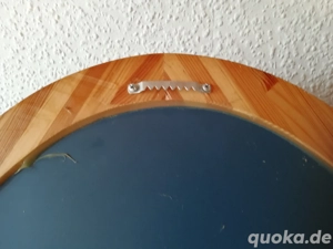 Spiegel Wandspiegel oval massiv Holz Ikea groß Bild 3