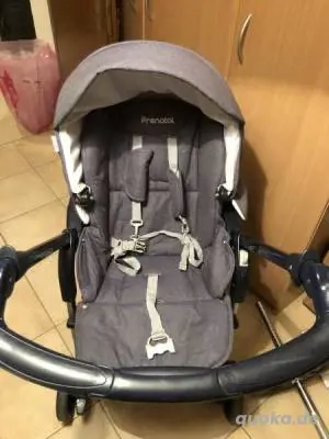 Trio-Kinderwagen in Jeansfarbe