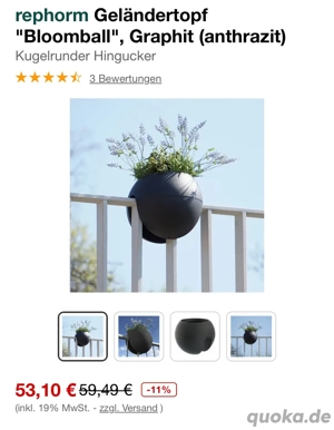 Balkon Geländer Topf