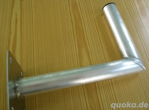 SAT Wandhalterung Winkel Schwaiger 715149 Halterung Rohr Alu Neu