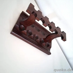 Pfeifenhalter Pfeifenständer Mahagoni Holz für 2x 5 Pfeifen