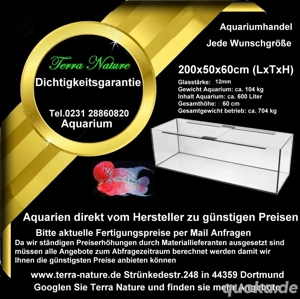 Aquarium 180x60x70cm (LxBxH) Bild 2