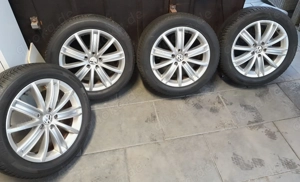 VW 5x112 Allwetter 7mm Alu Felgen und Reifen 4X M+S 235 50 R18 101V Hankook 