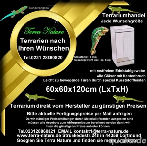 Terrarium 150x60x60cm (LxTxH) Glas - Terrarien Bild 3