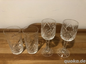 Bleikristall-Gläser, handgeschliffen