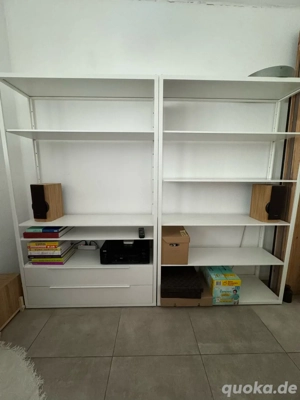 IKEA FJÄLKINGE Regal weiß 118x193 cm 6 Fächer, Hay, Vitra, Vitsoe