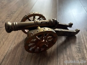 deko Kanone aus Messing 