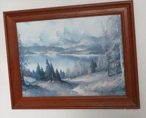 Wandbild mit Holzrahmen 48 x 36 cm