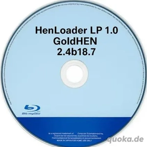 Verbatim Blu-ray Disc BD für PS4 mit HenLoader und GoldHEN PlayStation 4 Lapse Poops
