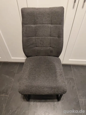 4 Stühle grau
