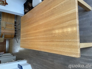 Wohnzimmer Eichen Eß-Tisch Vollholz