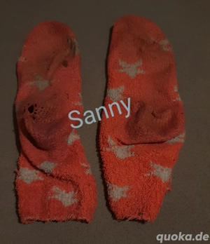 getragene Kuschelsocken 