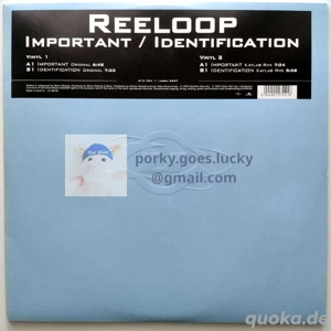 Reeloop - Important and Identification 2002 12" Vinyl Trance, Tech Trance, Progressive Trance