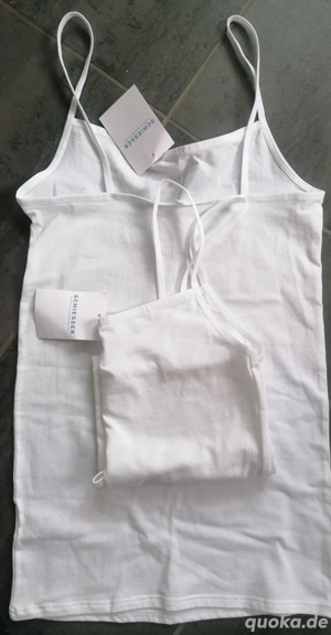  NEU mit Etikett  2 Schiesser Spaghetti Tops XS 34
