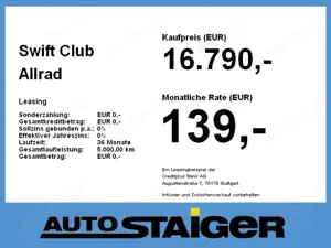 Suzuki Swift Club Allrad Rückfahrkamera*Navi* + Allgrip Bild 4