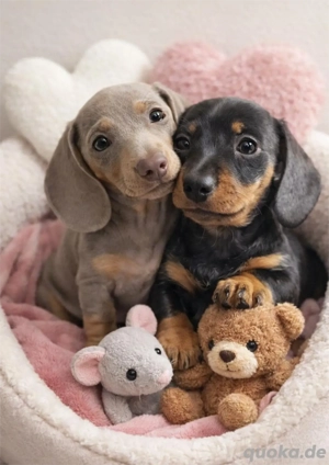 1 Wunderschöne, beim KC (Kennel Club) registrierte Zwergdackelwelpen