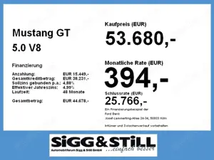 Ford Mustang GT 5.0 V8 ACC*BO*SHZ*SBL*LED*PDC*CAM Bild 4