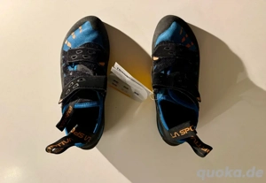 La Sportiva Tarantula Kletterschuhe blau orange Gr. 38 neuwertig