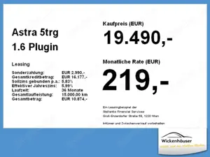Opel Astra 5trg 1.6 Plugin GS Line ACC+LED+Navi+LM+TOP
