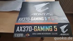 AMD Ryzen 7 2700X Eight Core Prozessor mit Mainboard Gigabyte AX370 Gaming 5, 16 GB DDR4 Kingston Fu