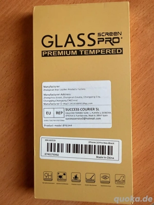    Stoß- und kratzfestes Schutzglas für iphone 16-17Pro Max