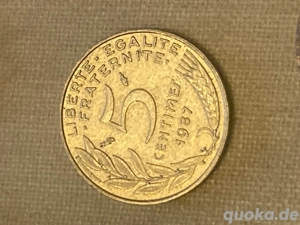 Münze Münzen Umlaufmünze Frankreich 5 Centimes 1987