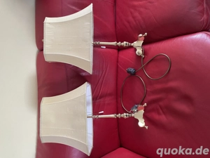 Tischlampen Set 2 Stück Messing massiv Empire  Art 