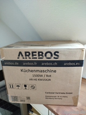 Küchenmaschine rot von AREBOS