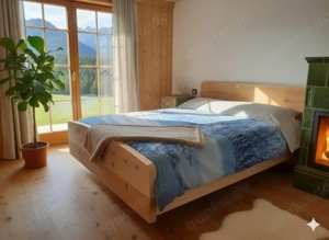 Große Zirbenbetten Aktion! Zirbenbett mit erhöhtem Kopf und Fußteil -38 % vom UVP (bis 30.06.2026) Bild 2