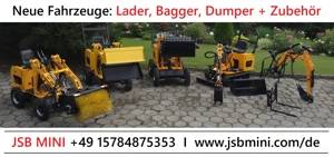 Lader Bagger Dumper - NEU 2025 - Direkt vom Hersteller JSB