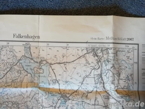Meßtischblatt 2067 - topografische Karte - Falkenhagen ( Pommern ) - Messtischblatt Bild 2