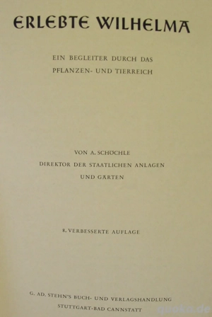 Erlebte Wilhelma - Ein Begleiter durch das Pflanzen- und Tierreich - 60er Jahre Bild 4