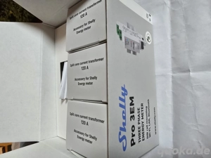 3x Shelly 120A Stromwandler Pro 3EM OVP