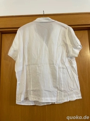 Weiße Gerry Weber Bluse, Größe 44, Blumen, 3D-Optik Bild 5