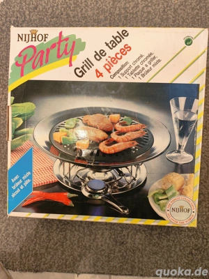 Party-Tischgrill mit 4 Teilen